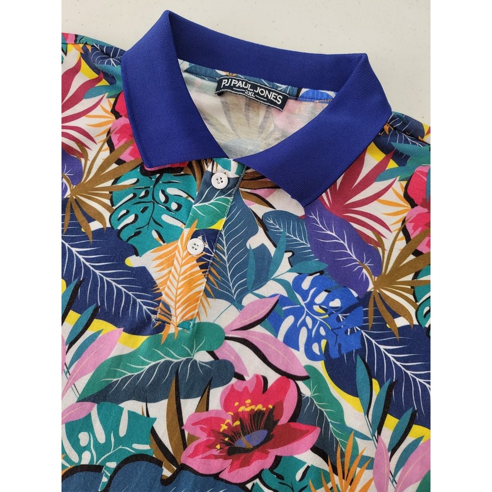 Paul & Joe Vibrant Floral Polo Shirt - Multicolor